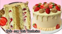 Receitas Deliciosas VOCÊS PRECISAM FAZER ESSA COMBINAÇÃO DE RECHEIOS 😍 BOLO COM DOIS RECHEIOS PARA FESTAS E ANIVERSÁRIO