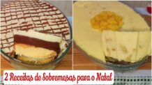 Receitas Deliciosas DUAS RECEITAS DE SOBREMESAS PARA O NATAL SUPER REFRESCANTE E MUITO PRÁTICO DE FAZER