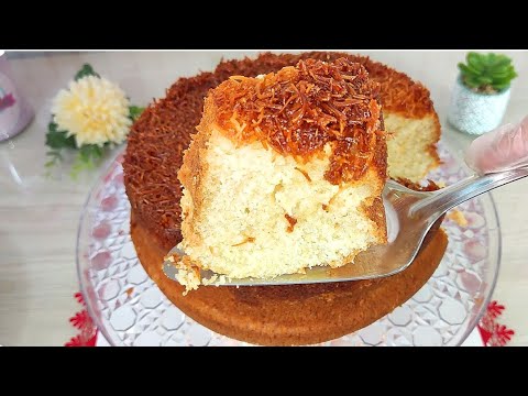 Receitas Deliciosas BOLO COCADA SUPER FOFINHO FEITO NO LIQUIDIFICADOR – RECEITAS JUNINAS