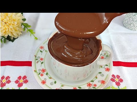Receitas Deliciosas CREMOSÍSSIMO – CHOCOLATE QUENTE MUITO CREMOSO E SEM AMIDO DE MILHO