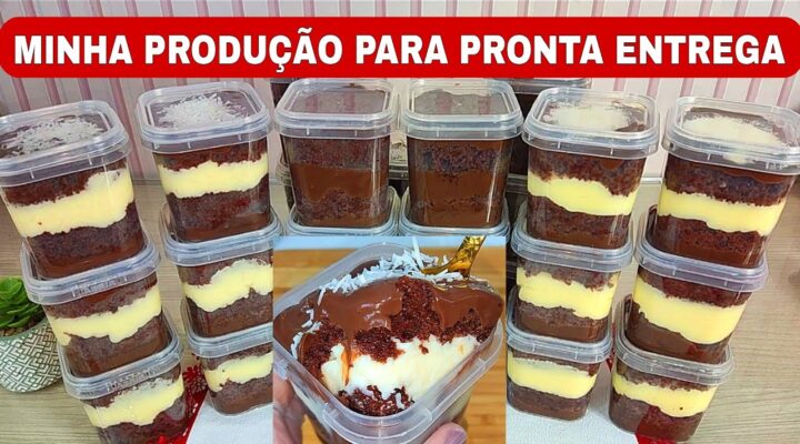 Receitas Deliciosas OS 3 SABORES DE BOLOS DE POTES QUE MAIS VENDO AQUI – MINHA PRODUÇÃO PARA PRONTA ENTREGA